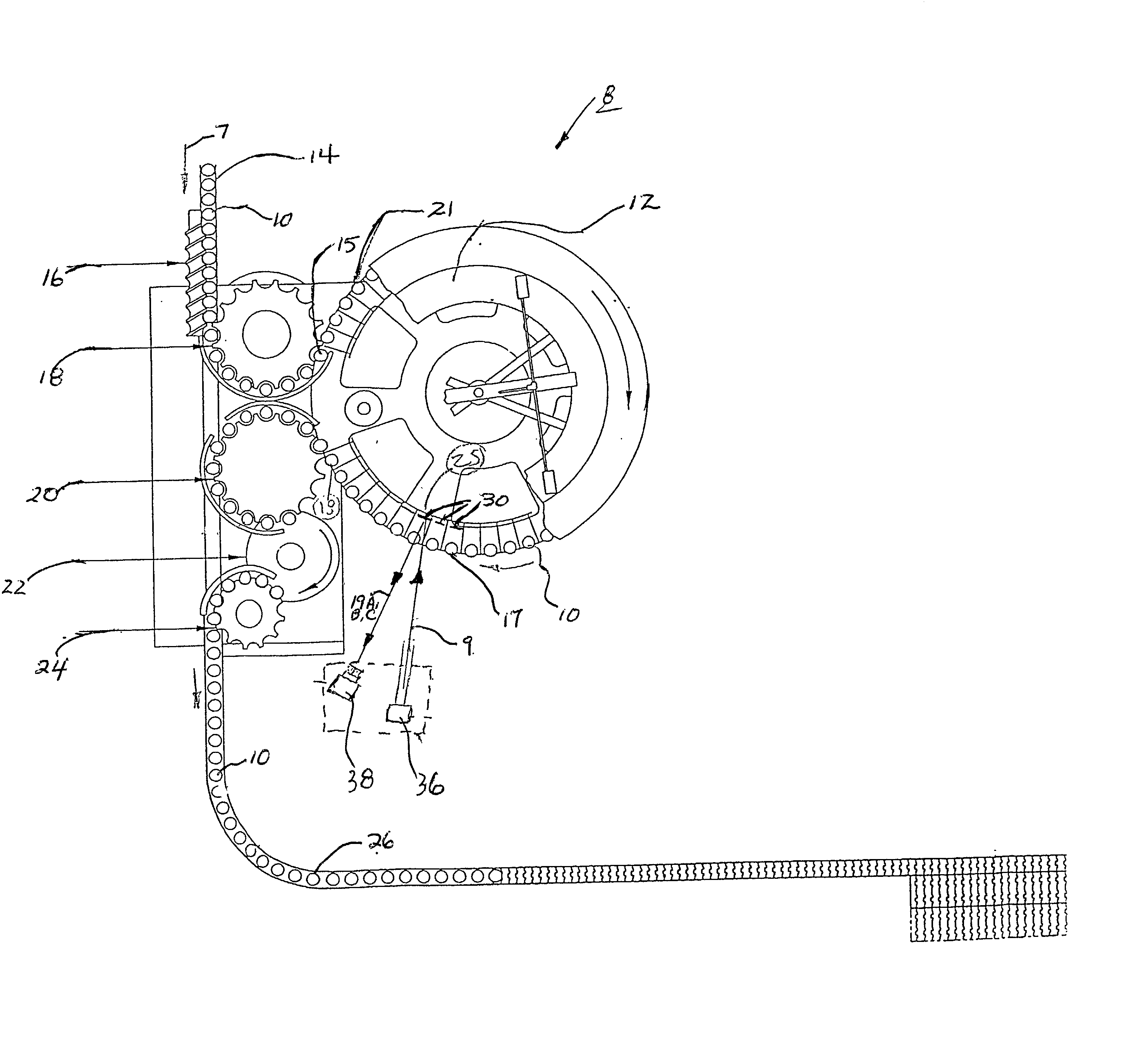 Method and apparatus for measuring fill level in bottles