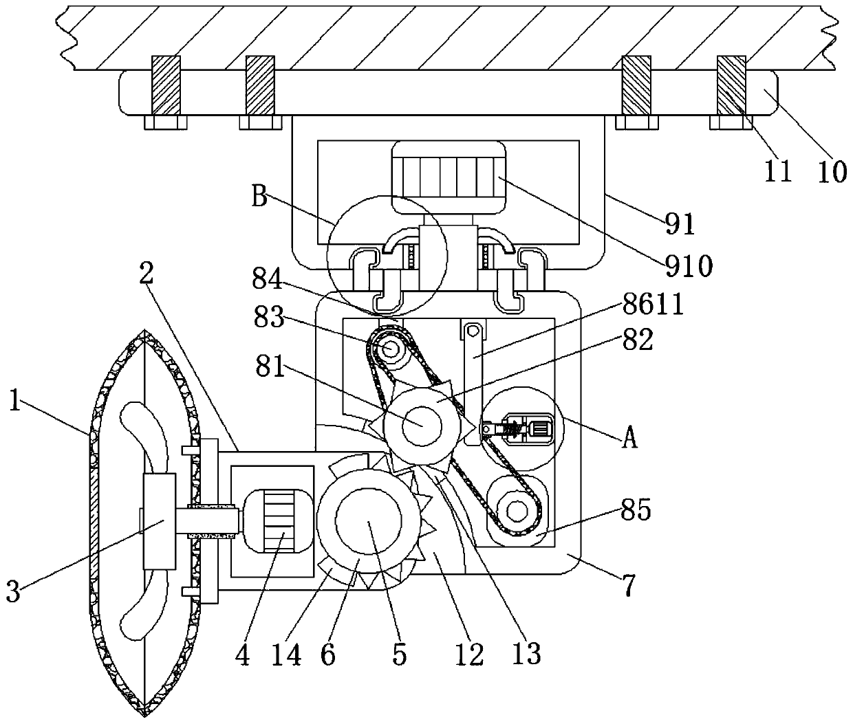 A swing ceiling fan for dormitory based on power adjustment format