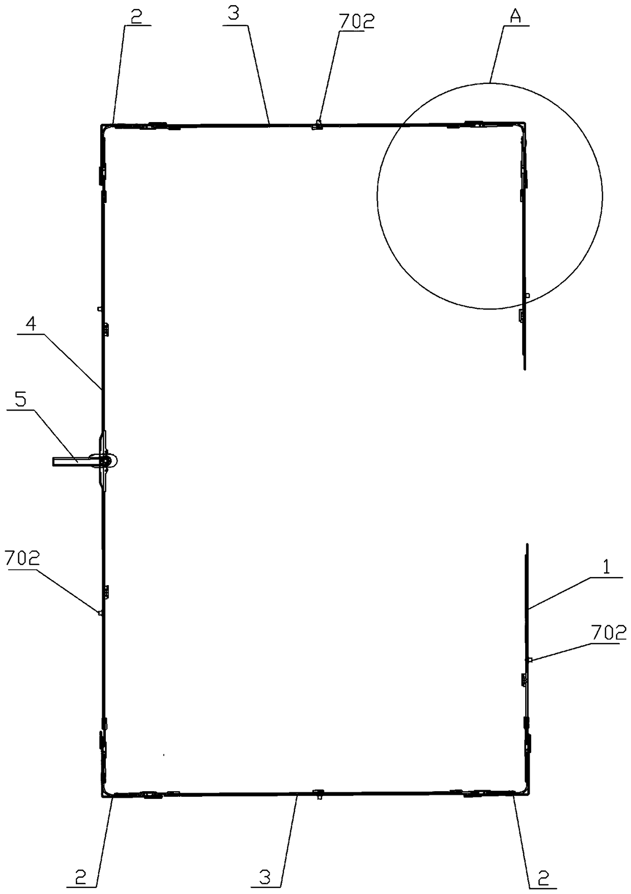 Building door and window self-telescopic locking seal hardware structure