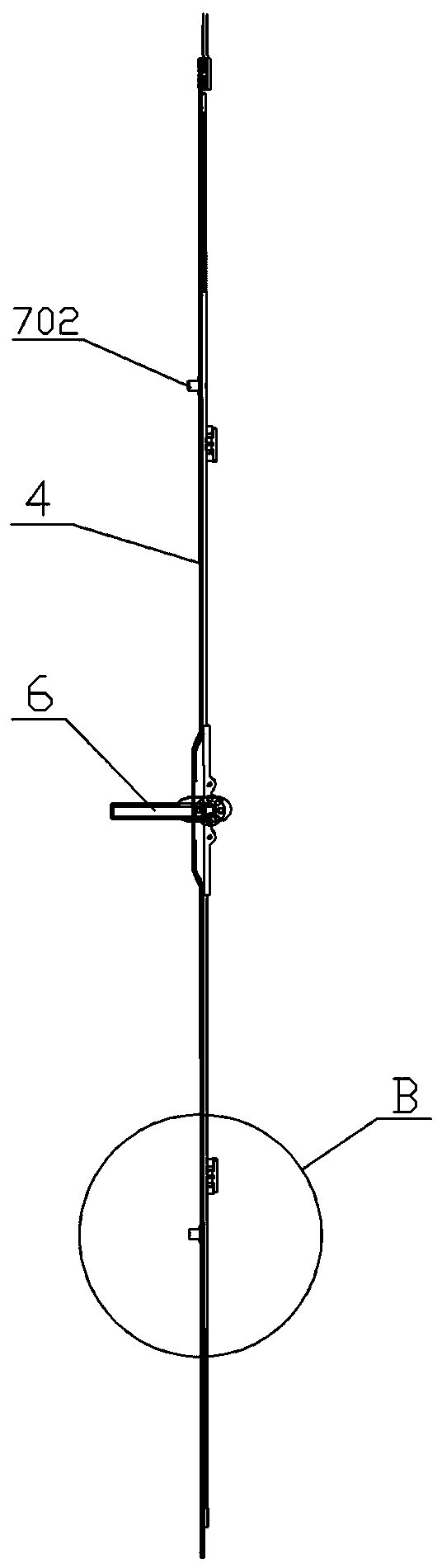 Building door and window self-telescopic locking seal hardware structure