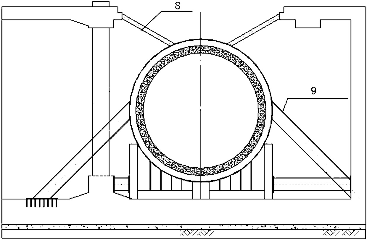 Shield machine reaching receiving method under working condition of short reinforced area in water-rich soft soil stratum