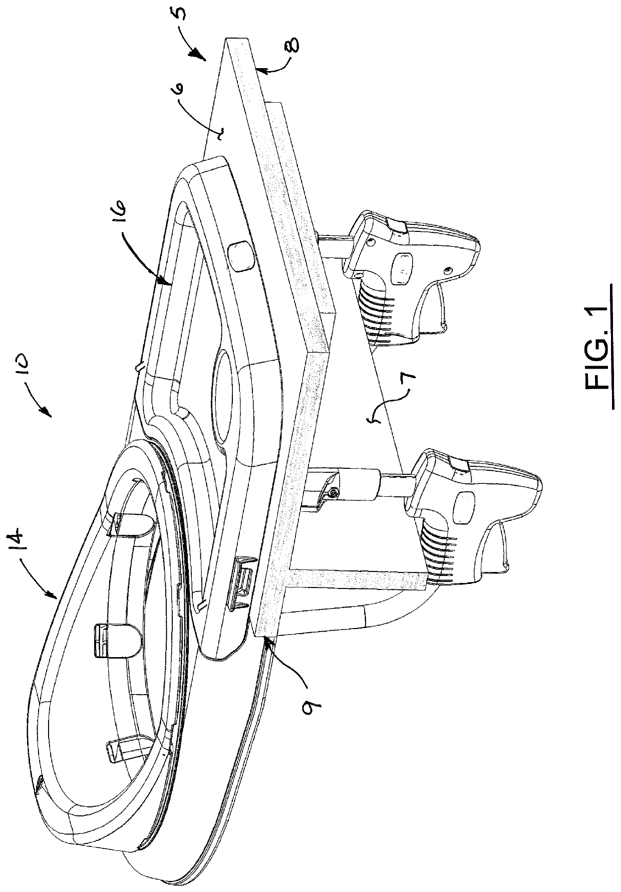 Rotatable clip-on table seat