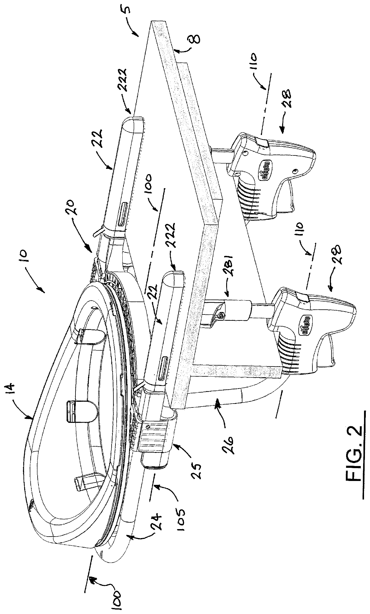 Rotatable clip-on table seat