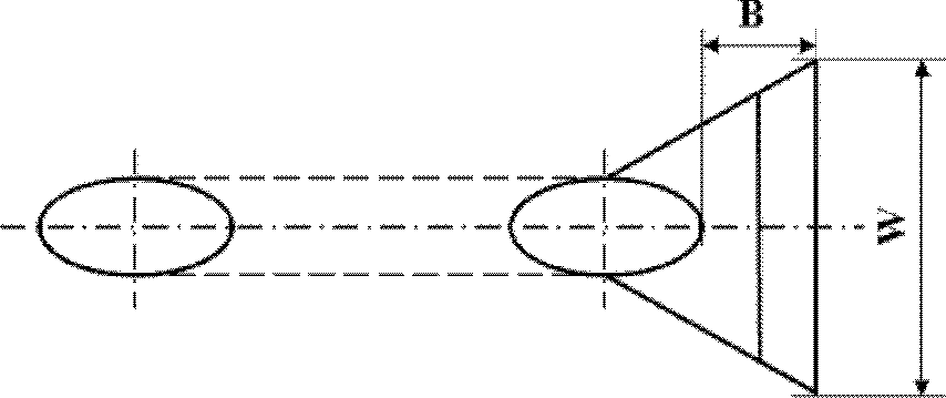 Discrete air film cooling hole shape