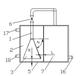 Integrated precipitating and mud collection backflow device