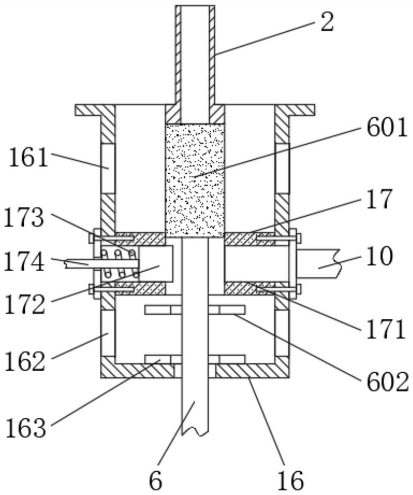 Slag discharging and water draining device for gas pipeline