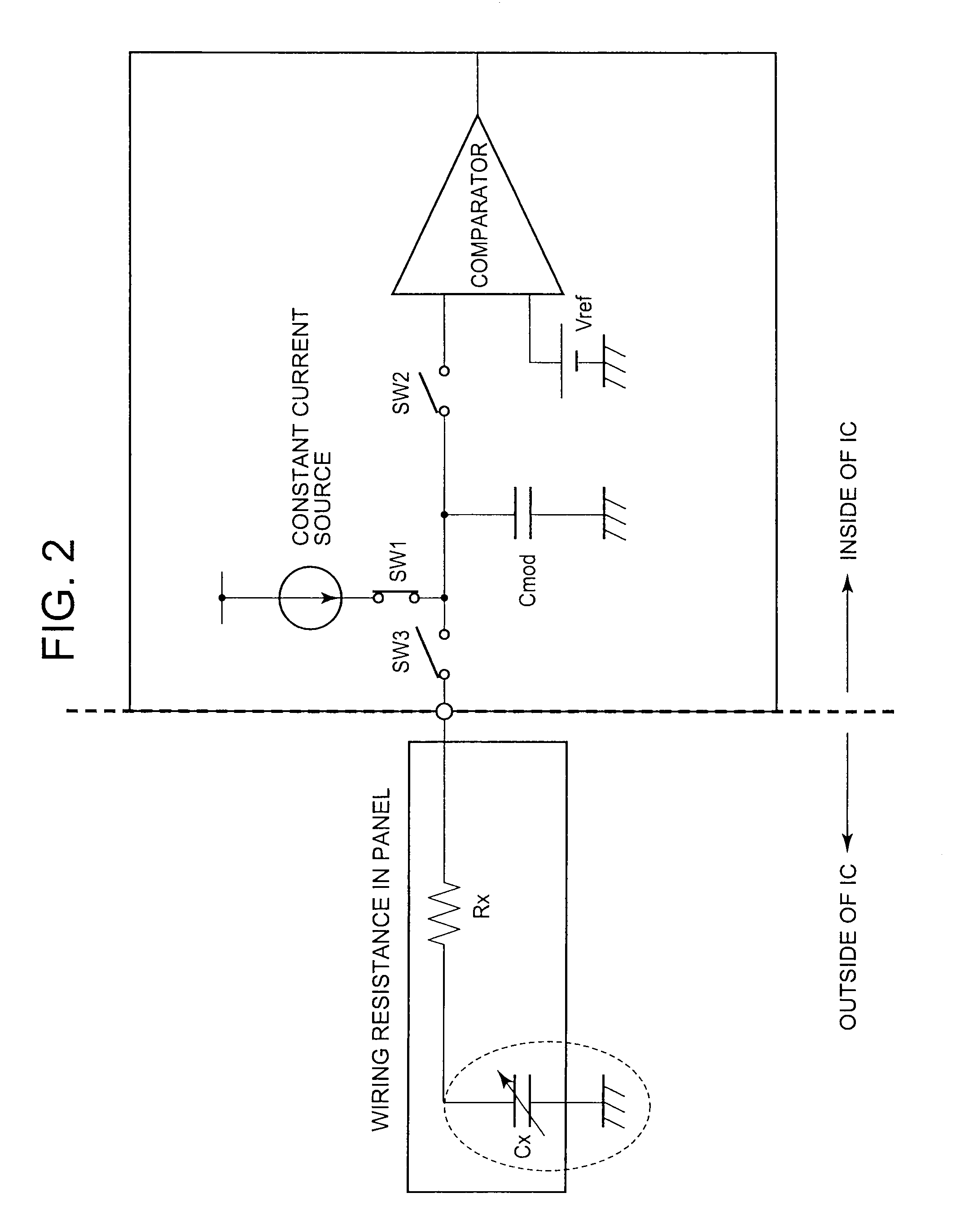 Capacitive touch panel device