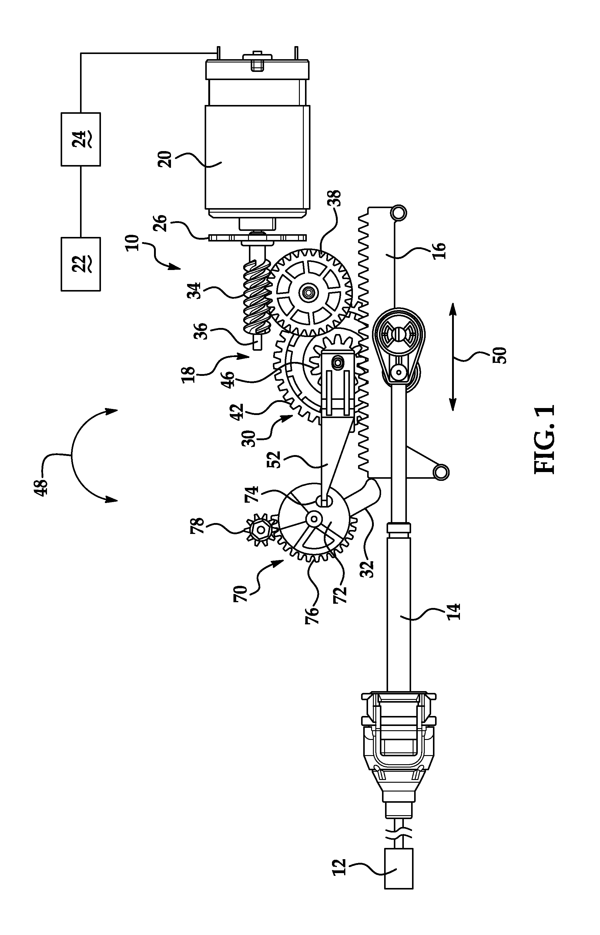 Apparatus and method for providing a manual override to shift by wire actuator