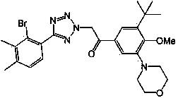 Alkyl disubstituted tetrazole acetophenone compound and preparation method and use thereof