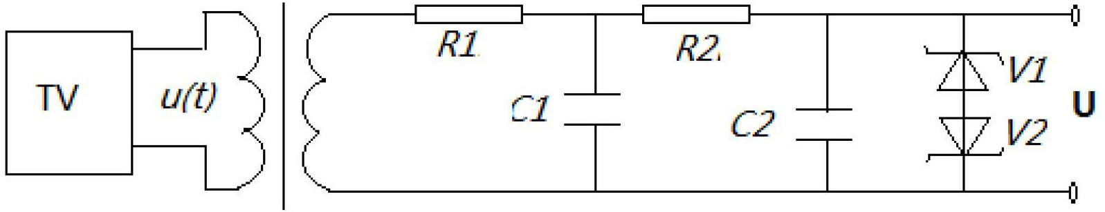 Analogue quantity inputting circuit for transformer substation