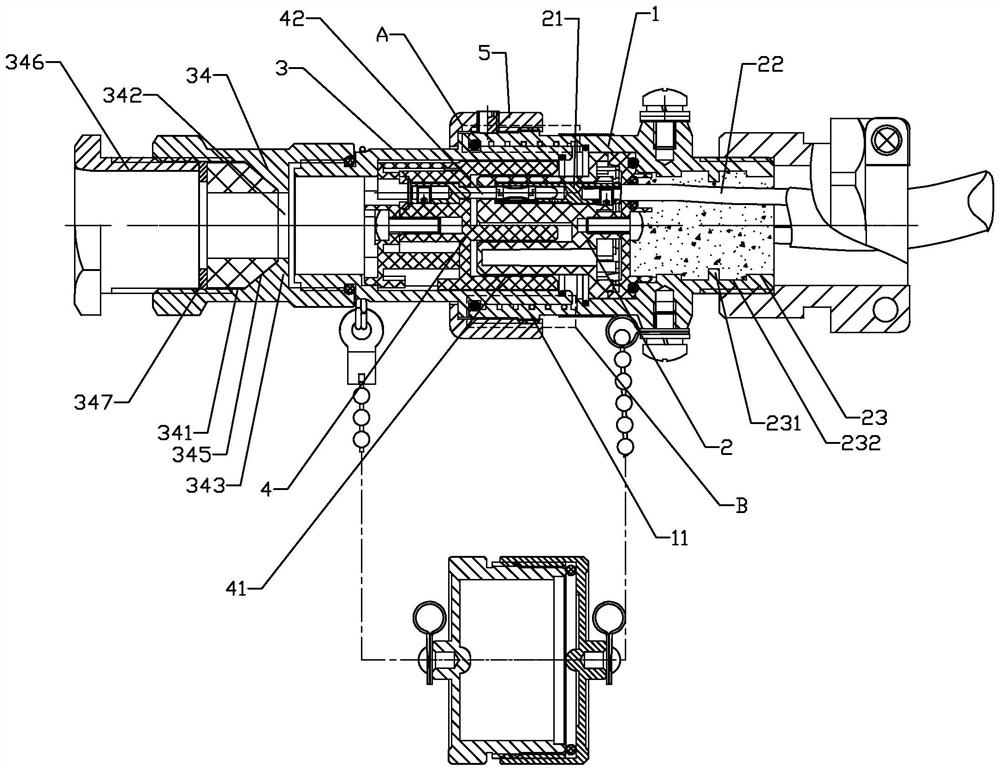 Energy consumption type explosion-proof connector