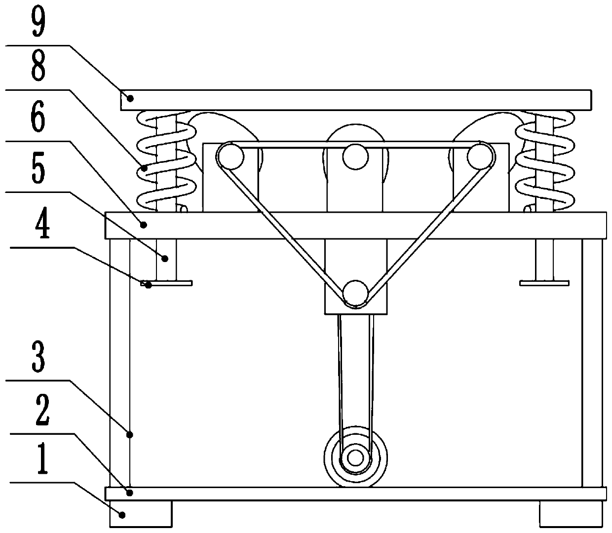 Vibrating device for forming of ceramic structural components