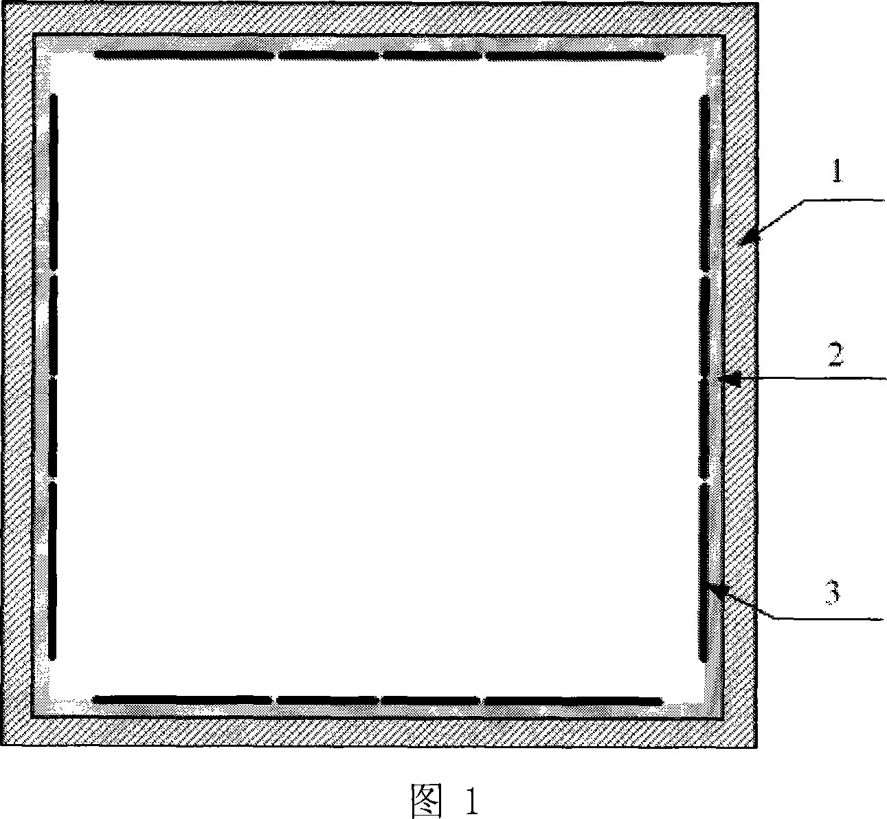 Square double mode self-calibration sensor and image rebuilding method based on sensor thereof