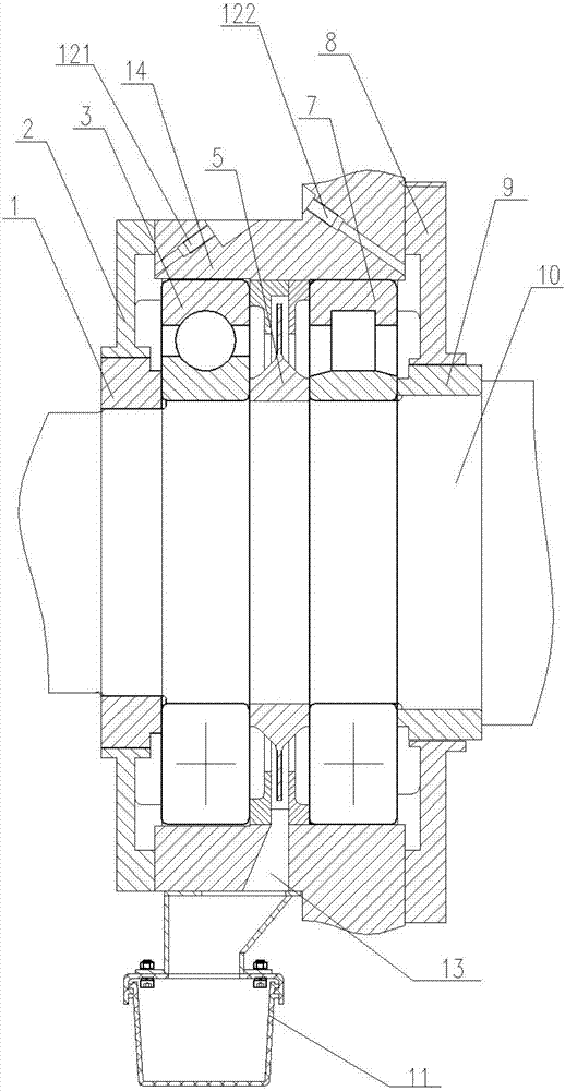 Motor dual-bearing structure with dual-lubricating system