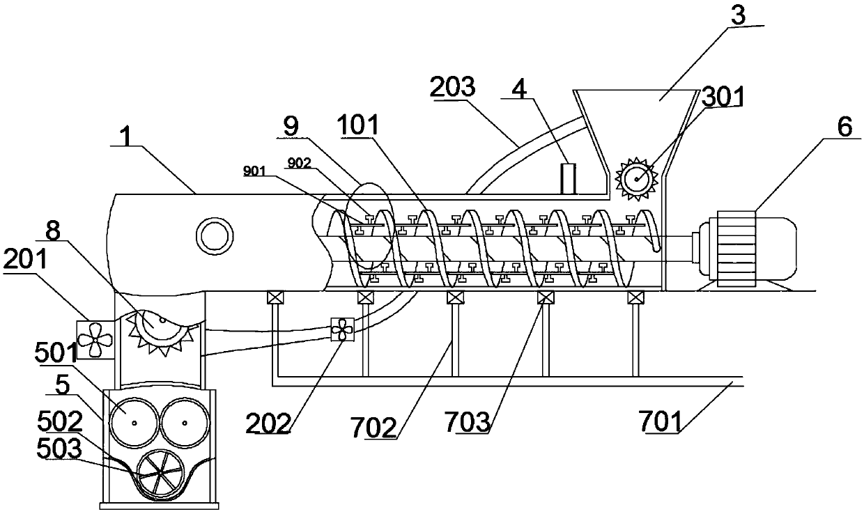 Conditioning and granulating integrated apparatus