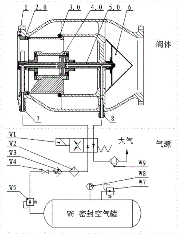 Air pressure type rapid switching valve