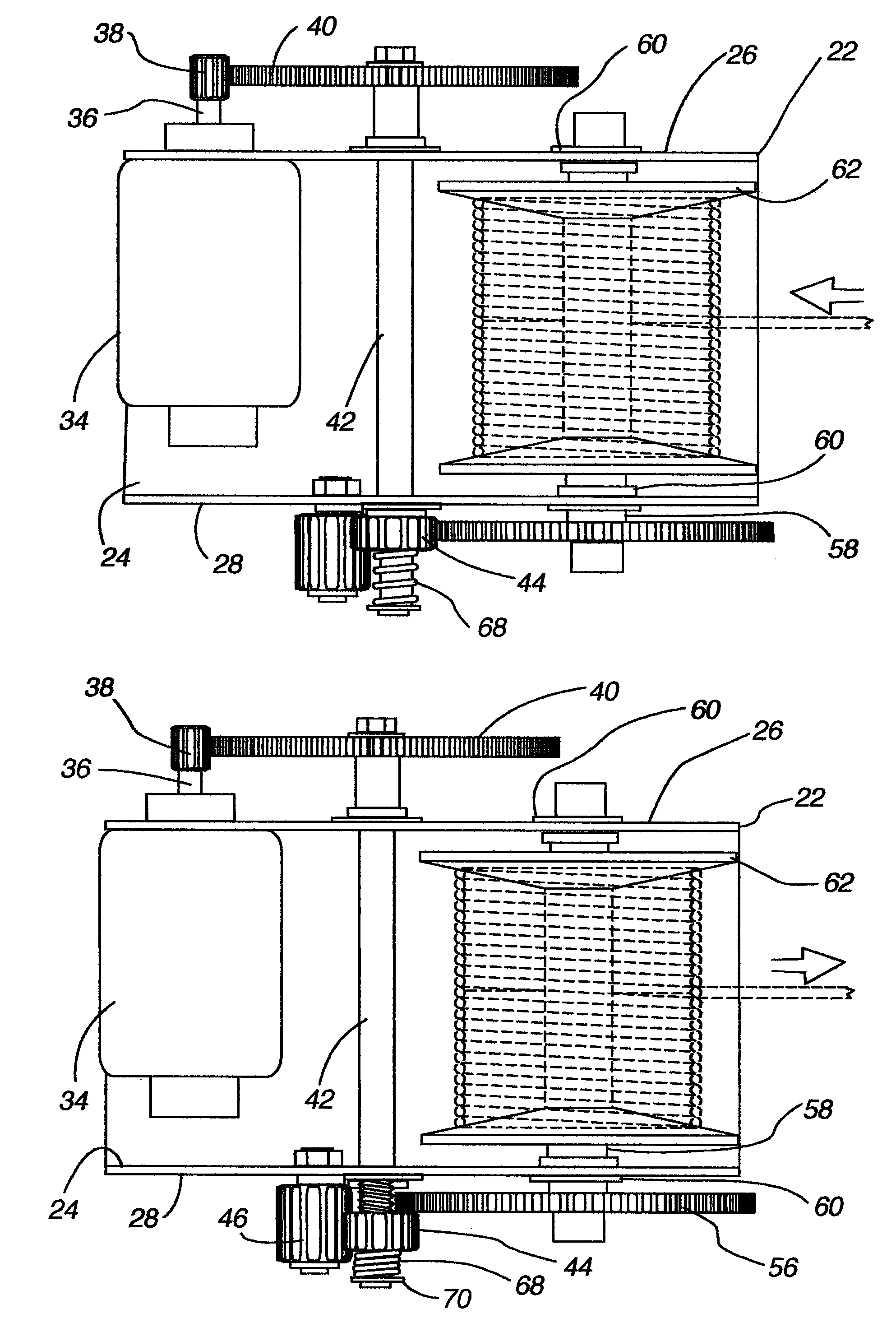 Freefall windlass with governor