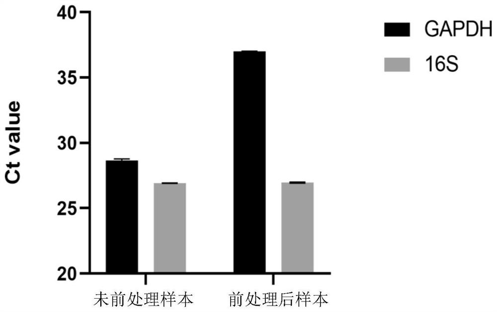 Method for efficiently removing host nucleic acid in blood flow infection sample