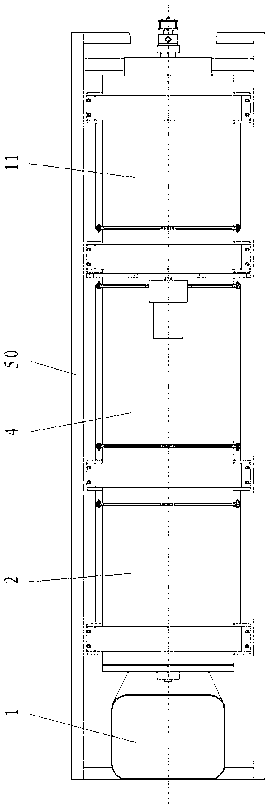 Horizontal multistage roller scaling apparatus for processing large number of freshwater fish, and scaling method thereof