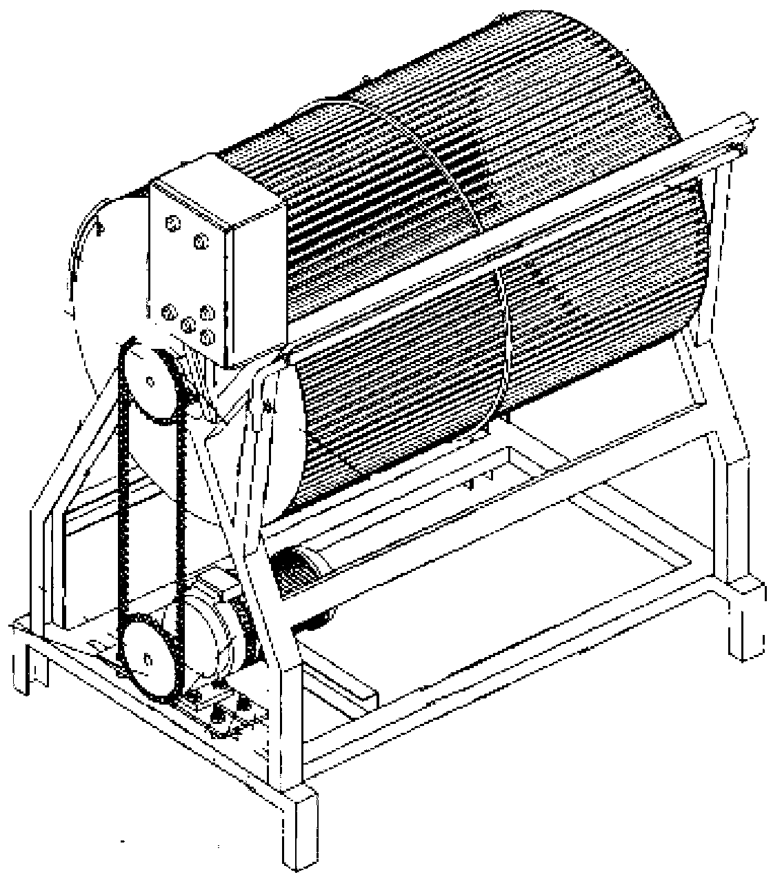 Horizontal multistage roller scaling apparatus for processing large number of freshwater fish, and scaling method thereof