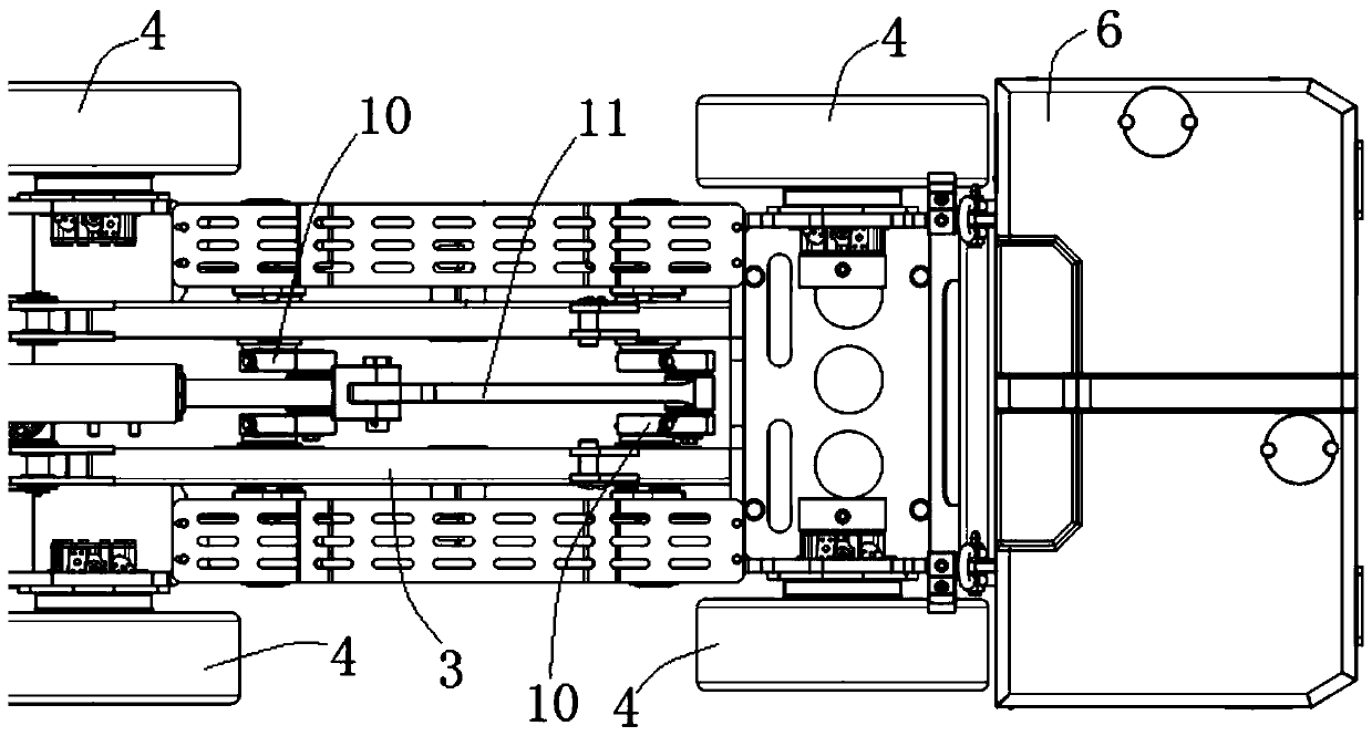 Movable raise boring machine capable of rapidly switching rail wheels and tires