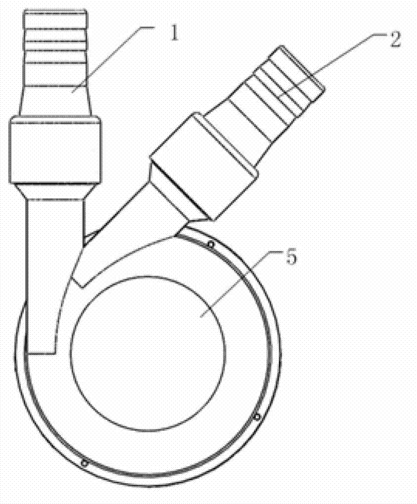 Vortex type implantable pulse ventricle assisting blood pump