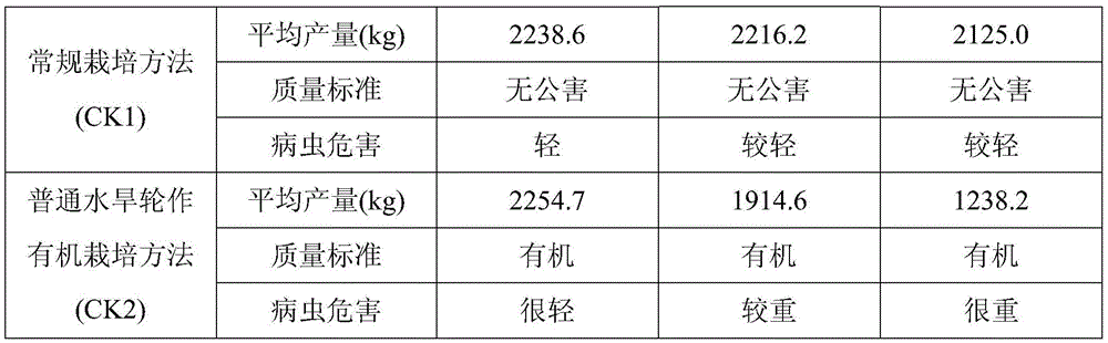 Organic cultivation and rotation method for muskmelons, rice and water chestnuts in spring and summer