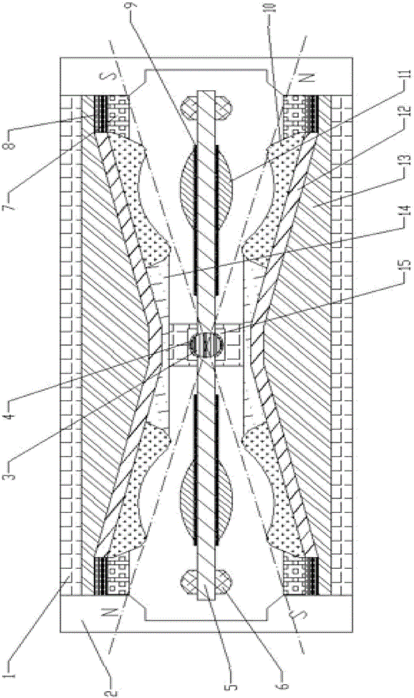 Electromagnet-friction piezoelectric composite energy harvester