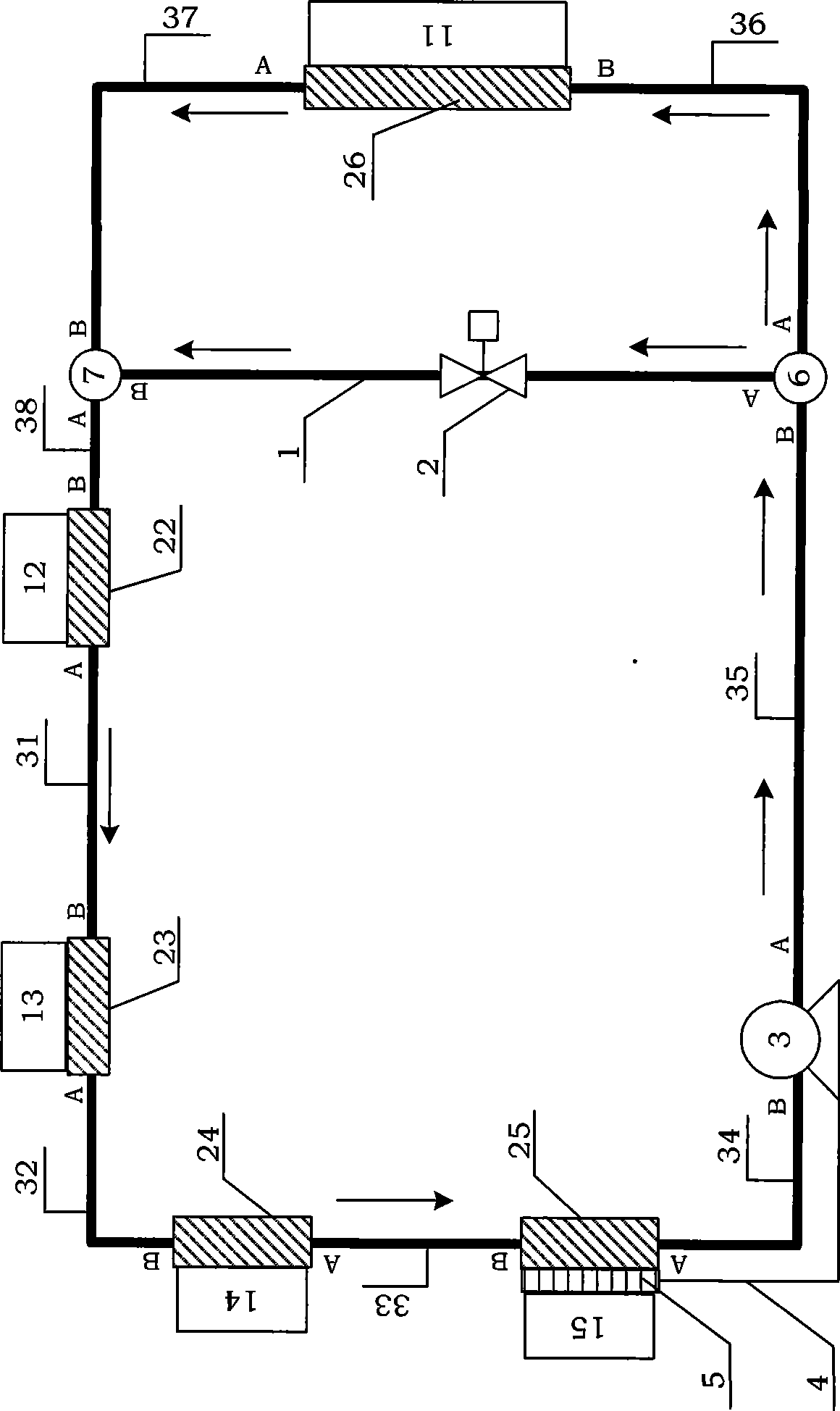 Fluid circuit control device suitable of nano-satellite hot control system