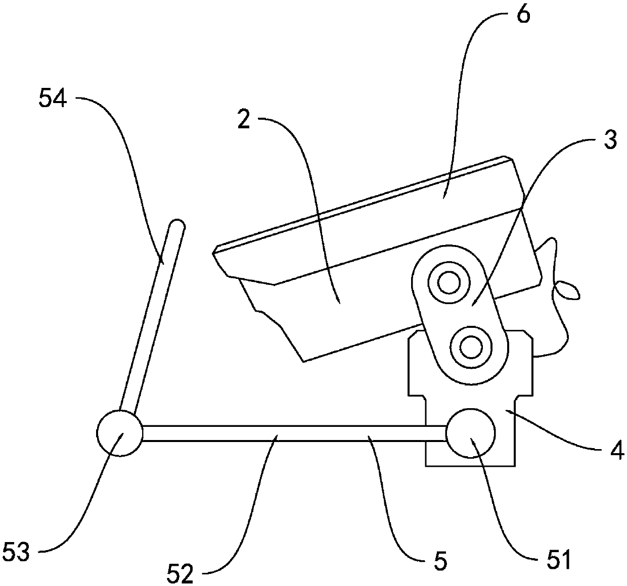 Portable wide angle bidirectional monitoring device