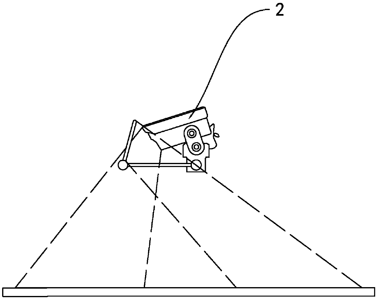 Portable wide angle bidirectional monitoring device