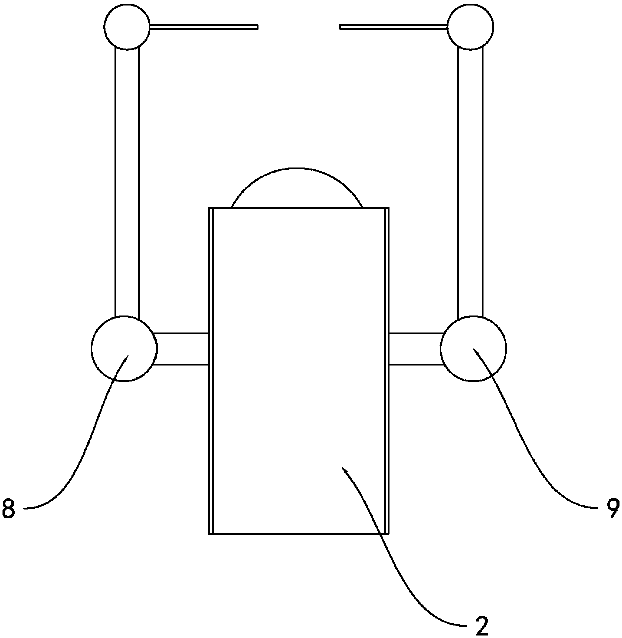 Portable wide angle bidirectional monitoring device