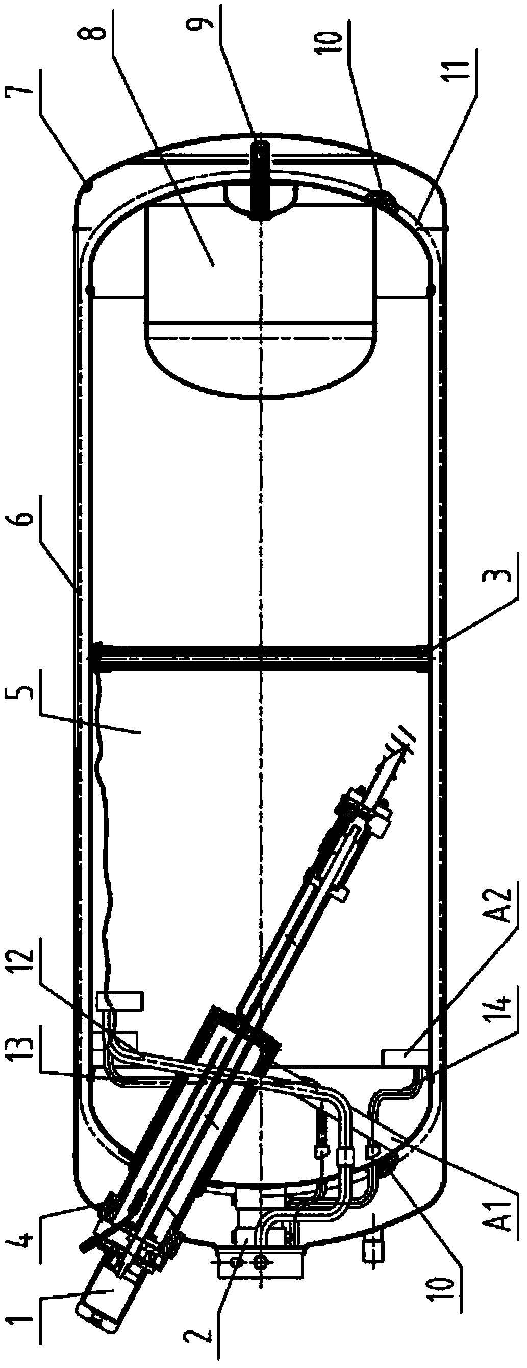 Vehicle liquefied natural gas cylinders and the heavy truck