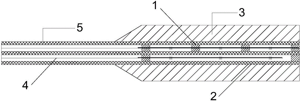 Multifunctional FRP intelligent anchor pole capable of realizing multi-point temperature compensation