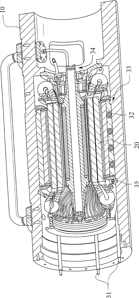 Removable wound stator for integrated motor/compressor