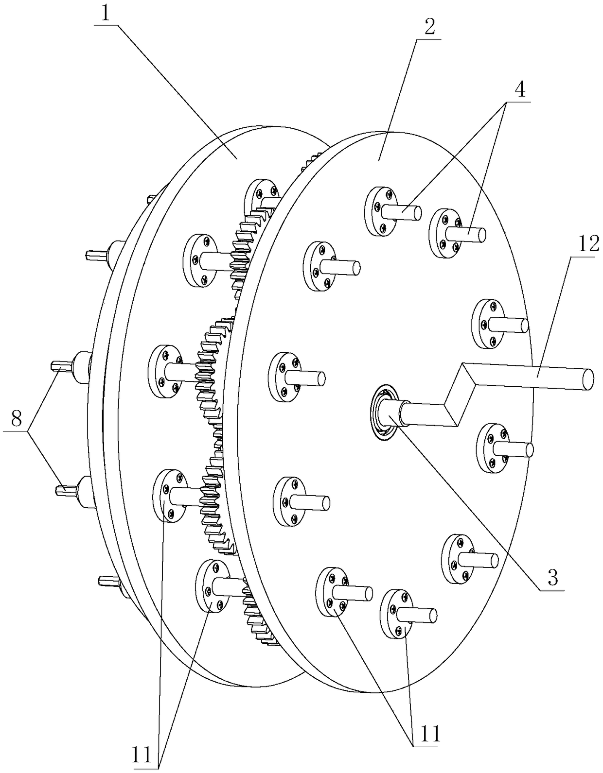 Device for quickly assembling and disassembling screws during inside diameter slicer cutter blade replacing