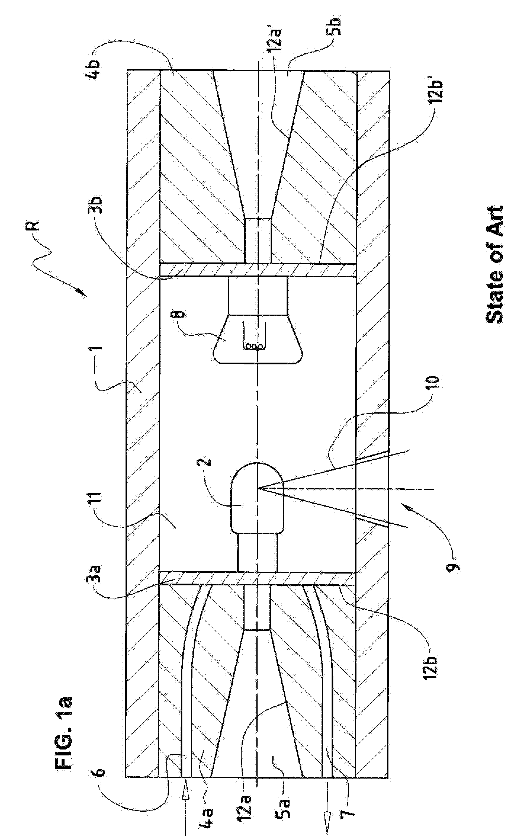 X-ray tube with an anode isolation element for liquid cooling and a receptacle for a high-voltage plug