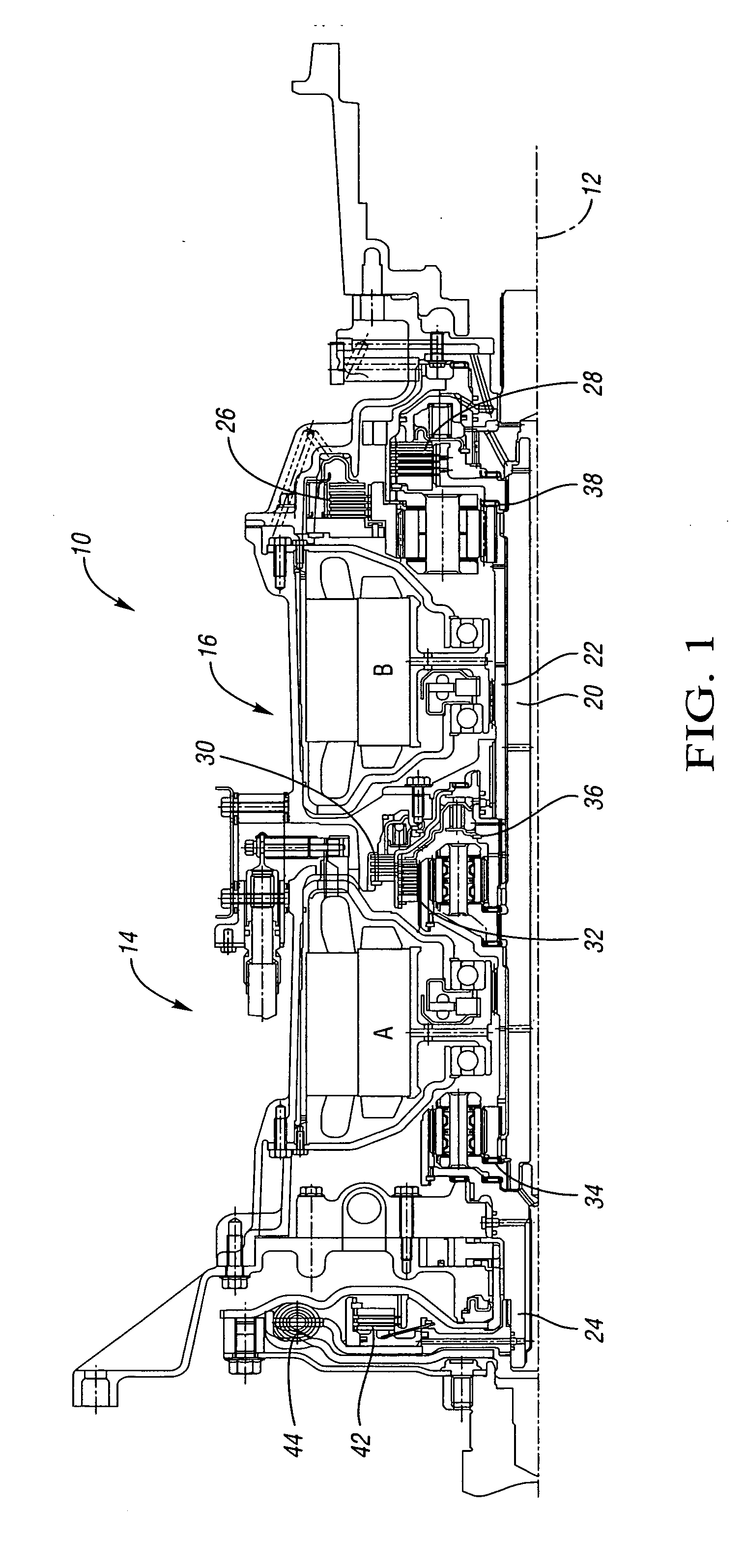 Motor module for a hybrid electro-mechanical transmission