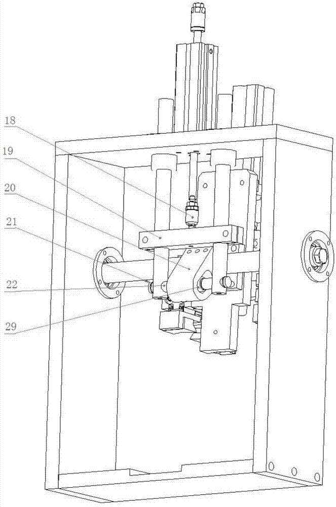 Automatic lamp holder turnover and transportation machine for LED (light-emitting diode) lamp