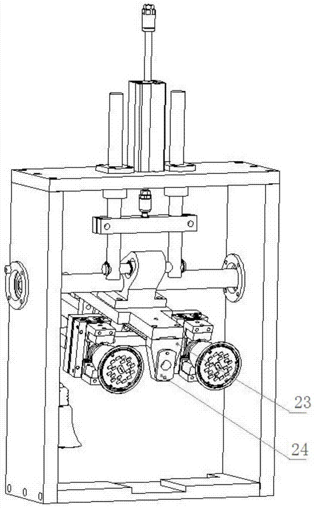 Automatic lamp holder turnover and transportation machine for LED (light-emitting diode) lamp