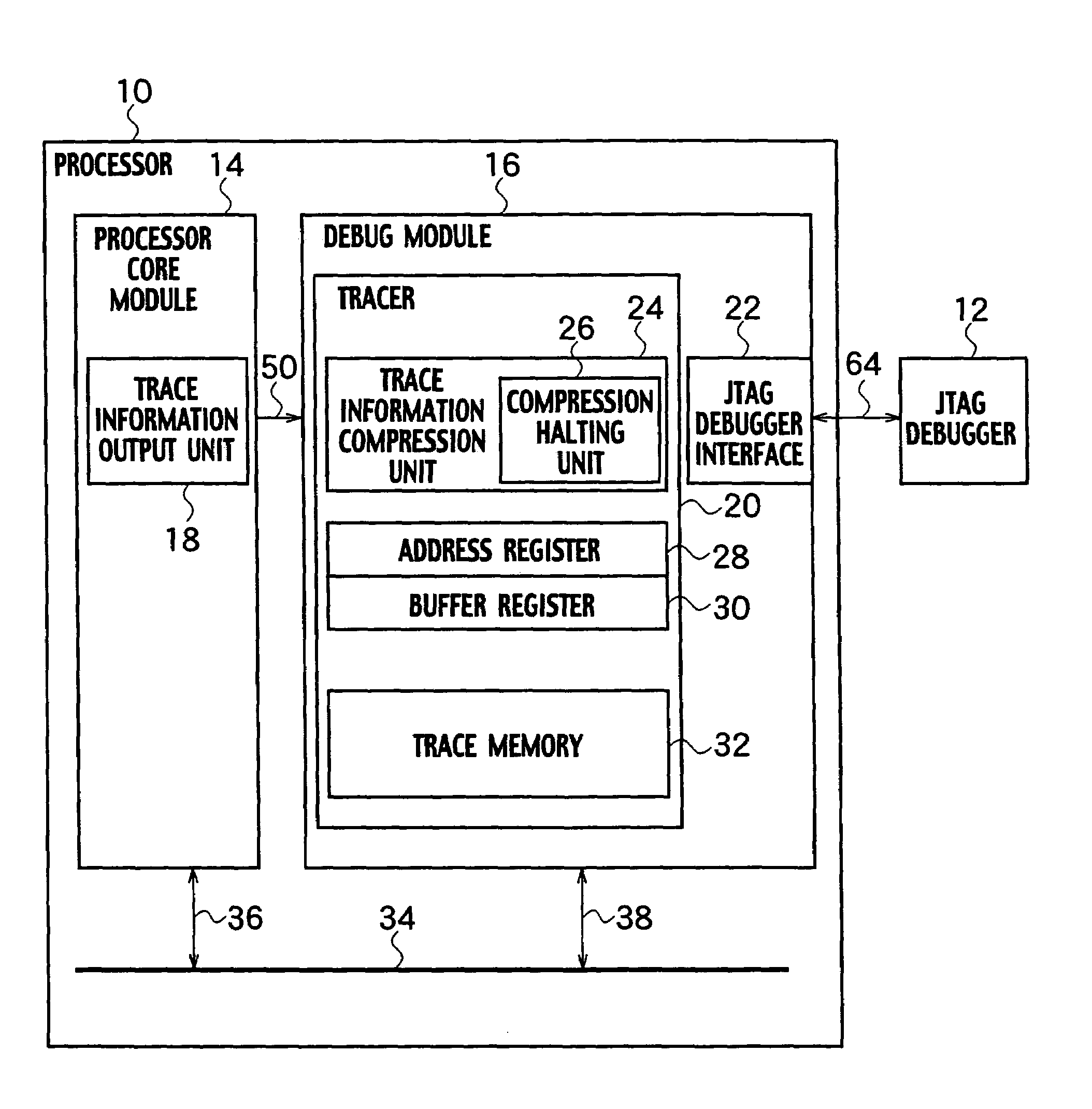 Tracer, tracer embedded processor, and method for operating the tracer