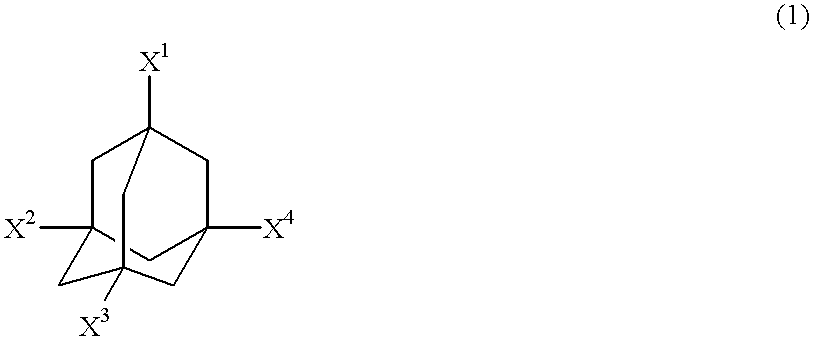 Adamantane derivatives and process for producing them