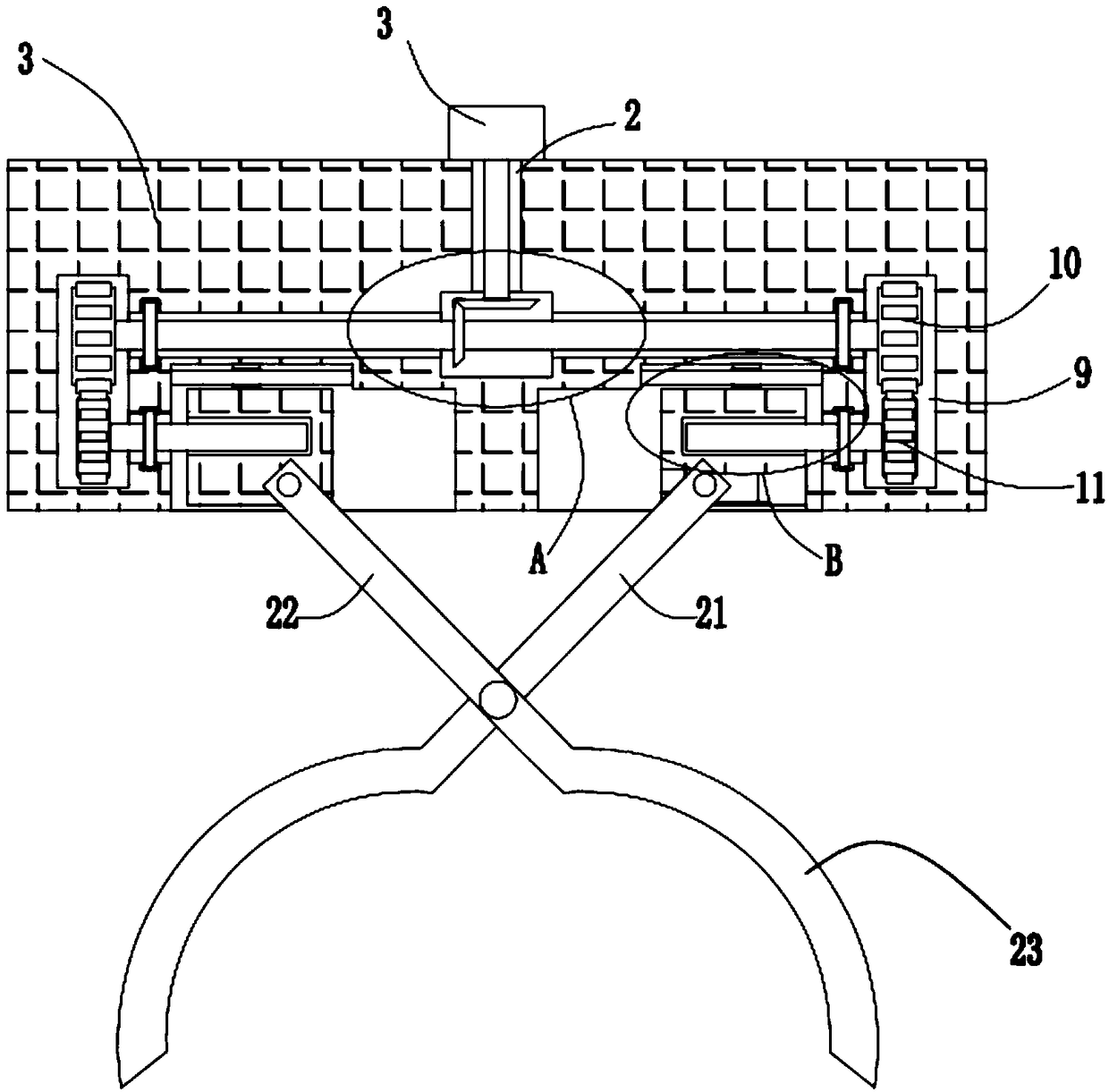 Conveniently used clamp for mold processing