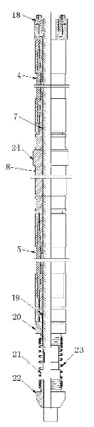 Automatic testing method of wire line coring drilling hoisting-free pressurized water test