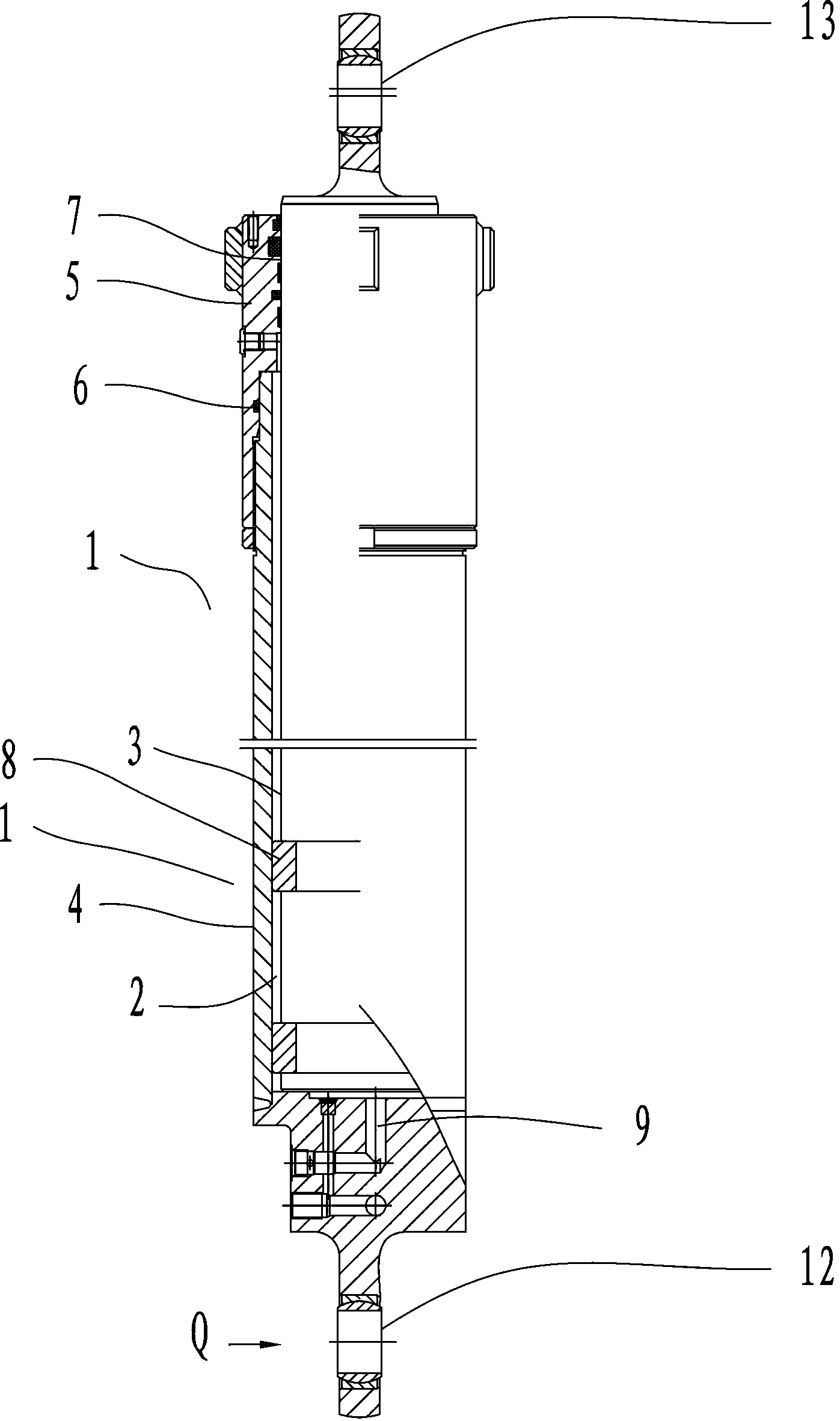 Boarding bridge lifting device