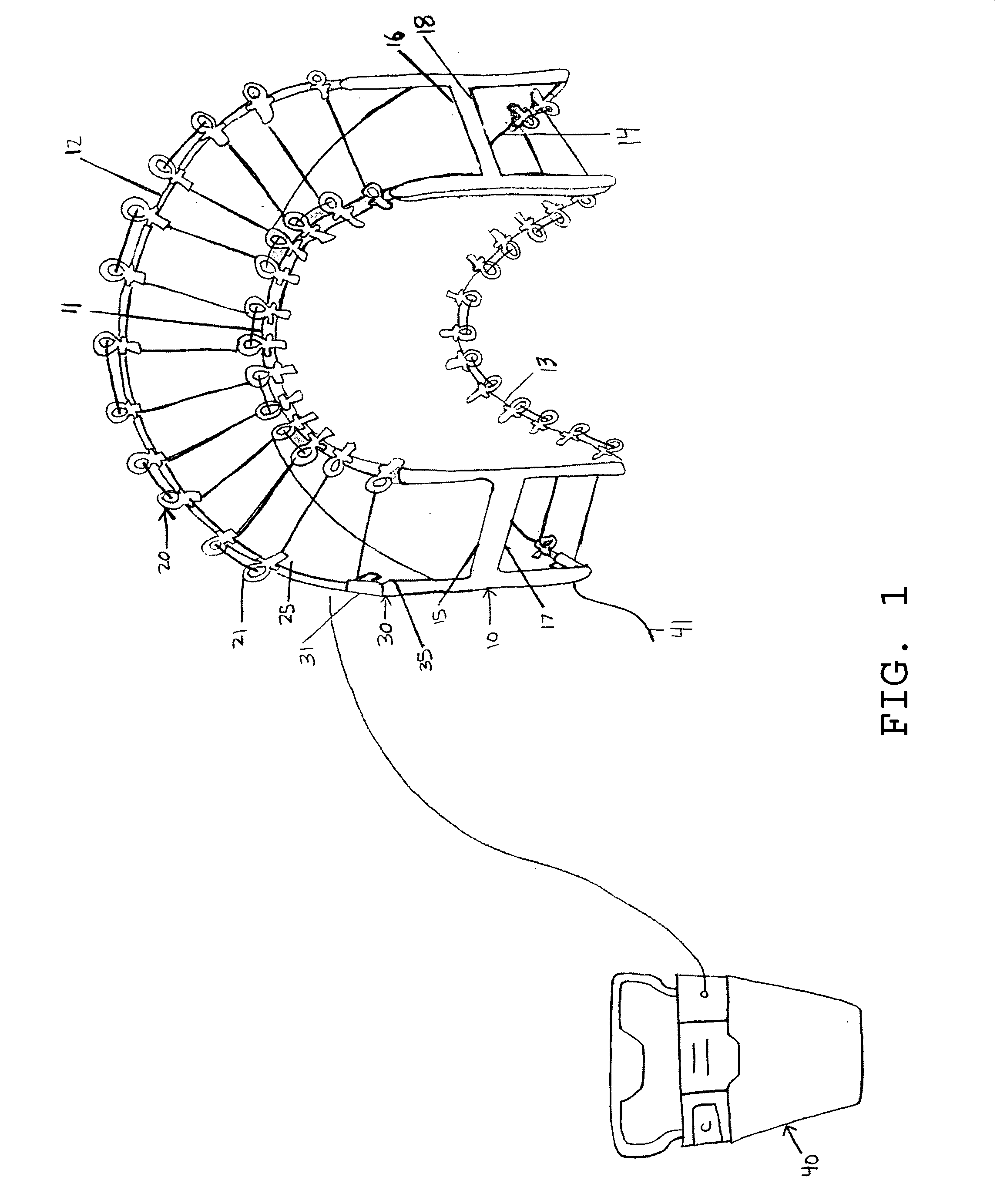 Multi-sulcus flossing device