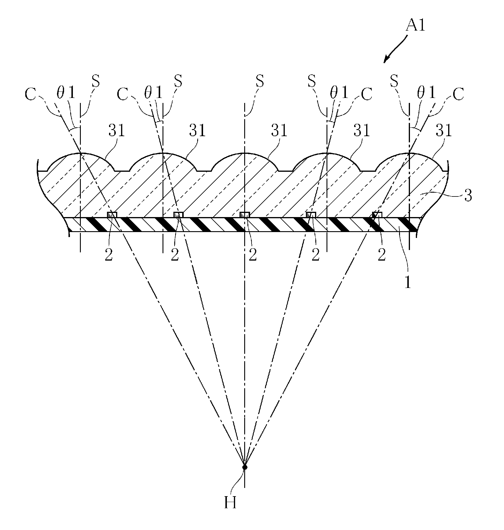 Light-emitting module and light-emitting unit