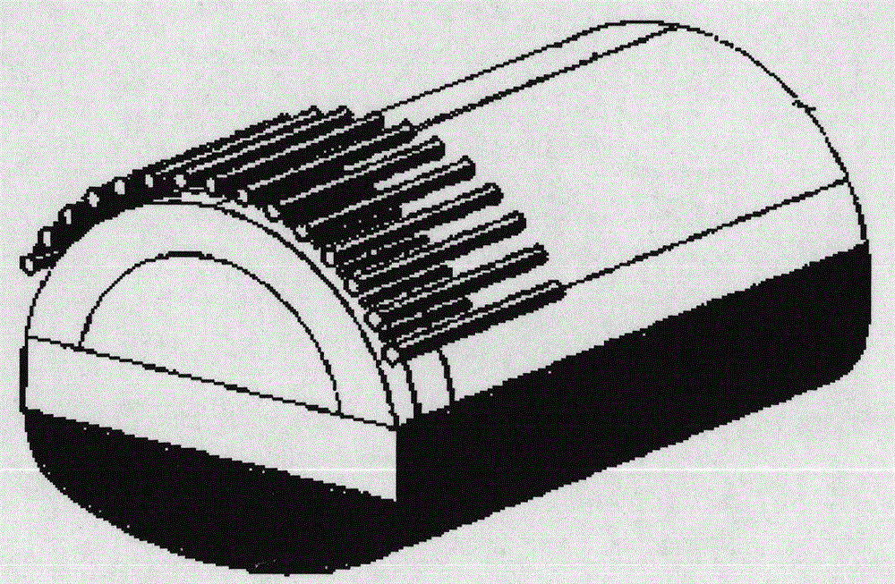 Shock-absorbing method of ring-shaped layered blasting for shallow-buried large-section tunnel passing through existing buildings