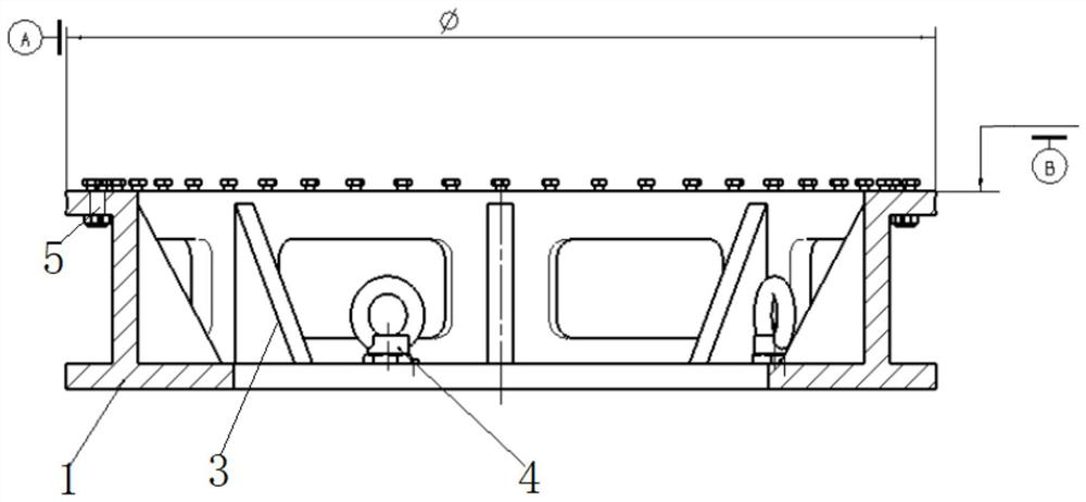 A combined processing device for assembling stator components of a compressor