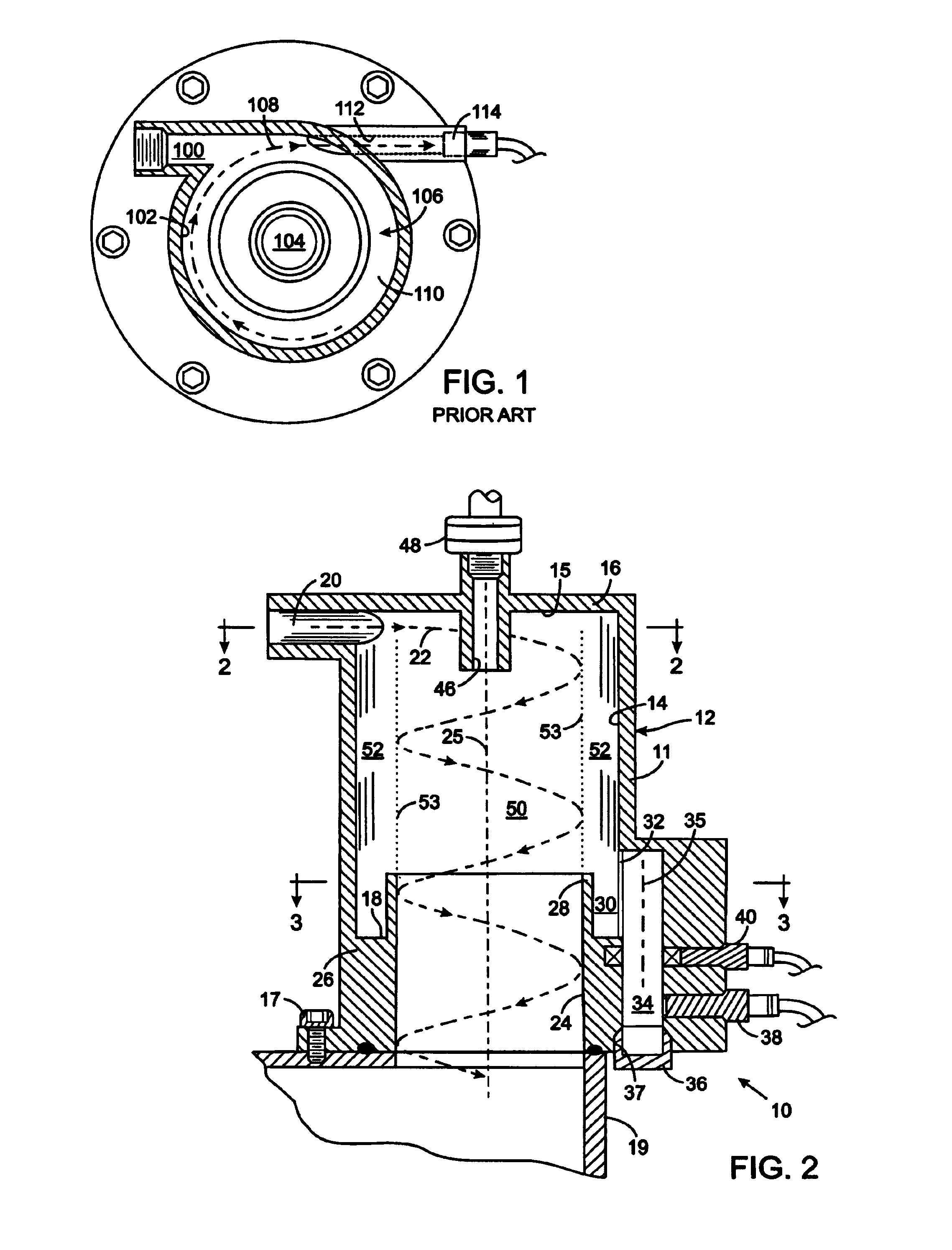 Three-phase cyclonic fluid separator with a debris trap